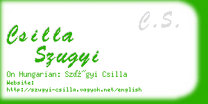 csilla szugyi business card